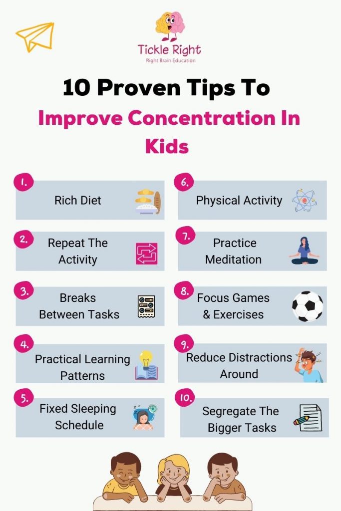 how to improve concentration in kids